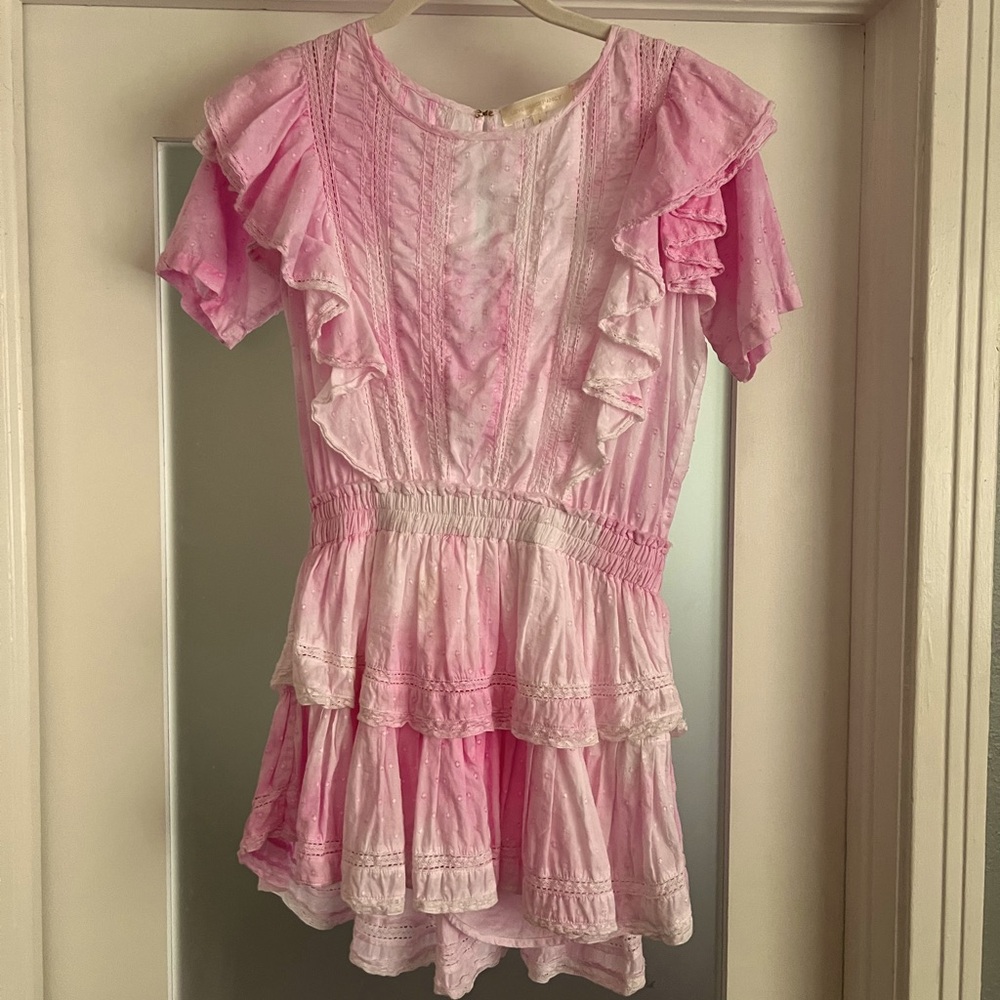 Loveshack Fancy mini dress pink